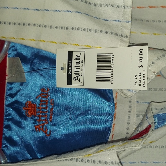 Attitude Gold 6XL Long Sleeve Button Down - Picture 3 of 4